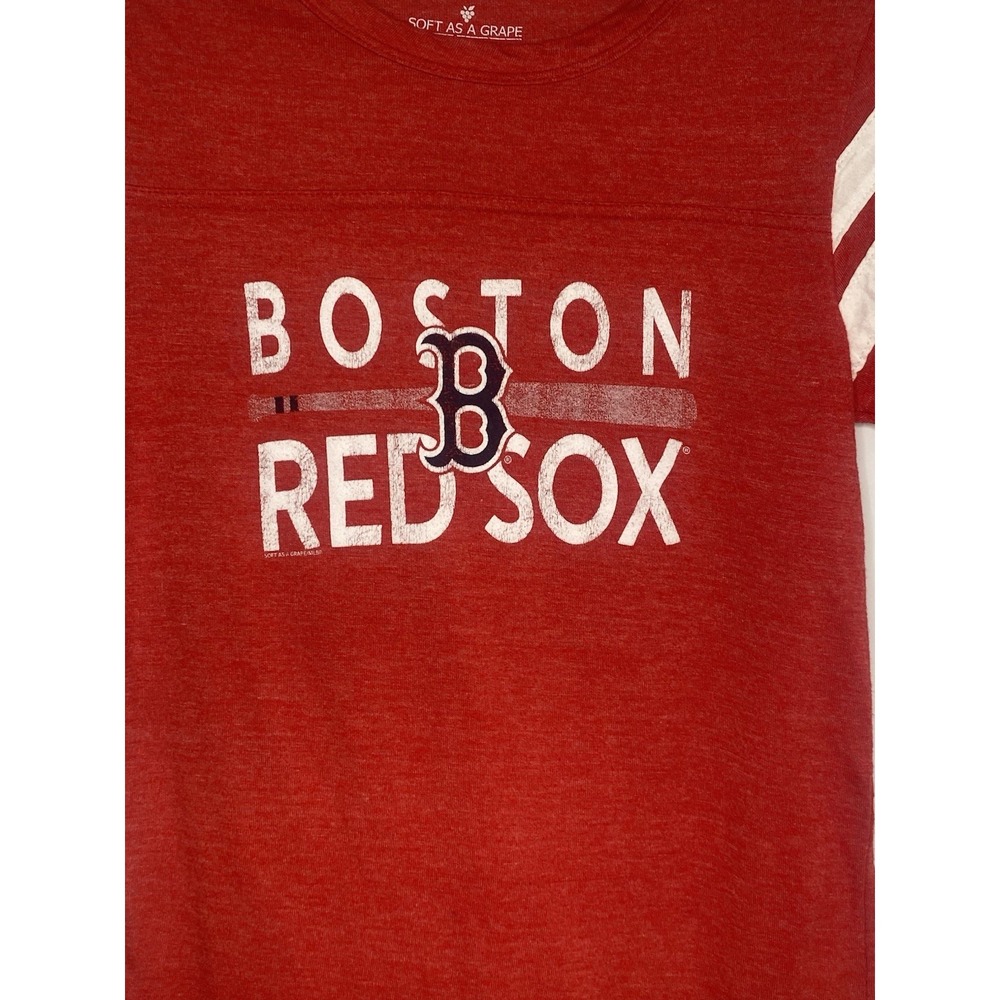 Soft As A Grape MLB Boston Red Sox Womens Small Red Short Sleeve Shirt - Picture 2 of 4